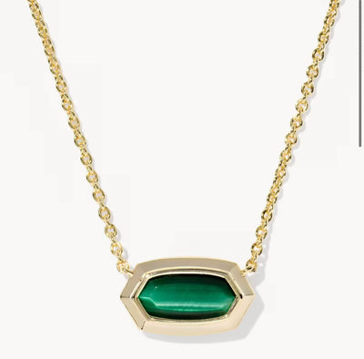 KS Elisa Bezel Pendant Necklace