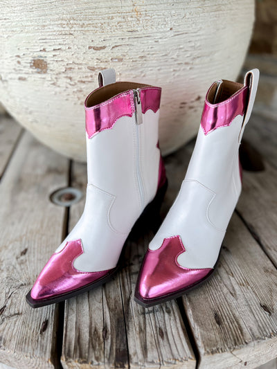 One Chance Boot - Pink White