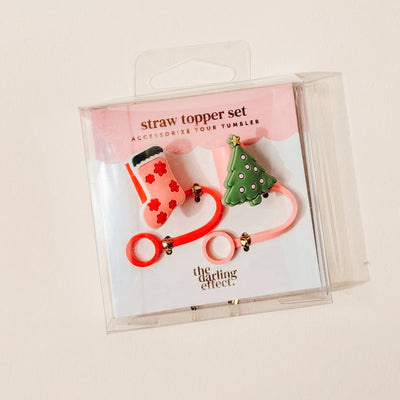 Holiday Straw Topper Set