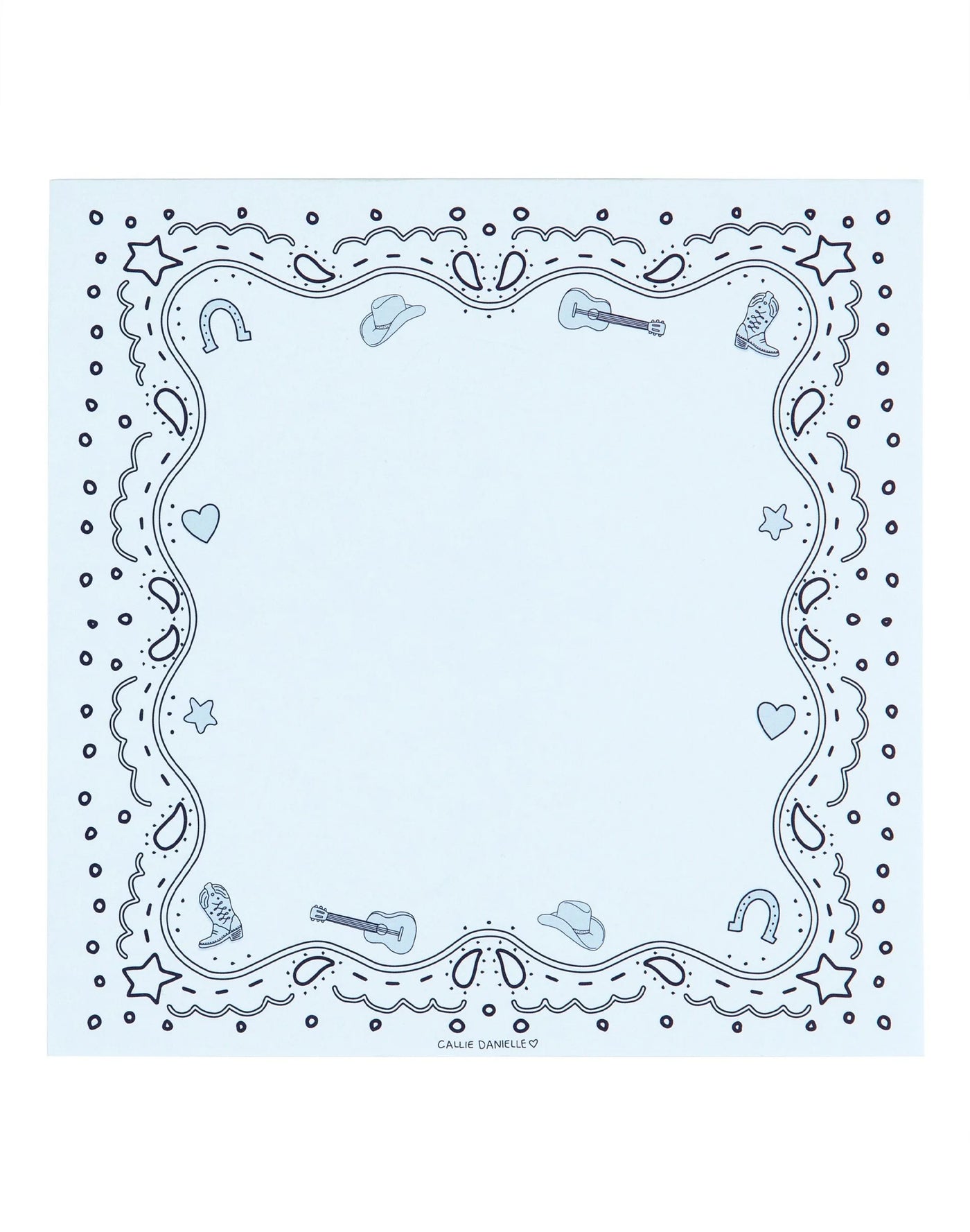 Blue Bandana Western Notepad
