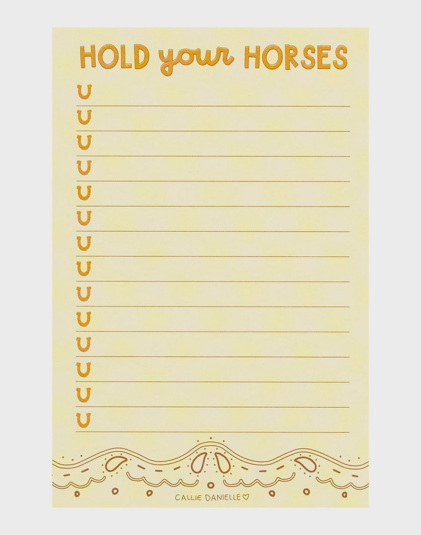 Hold Your Horses Southern Notepad