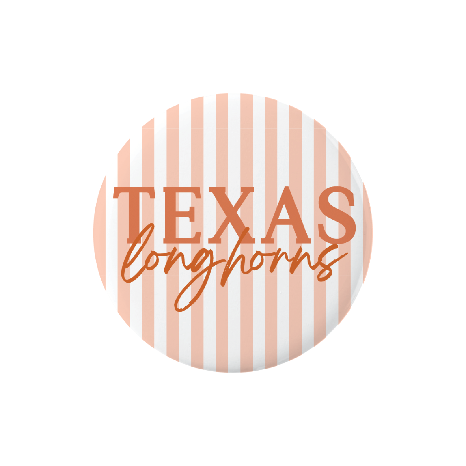 Texas Longhorns Script Button