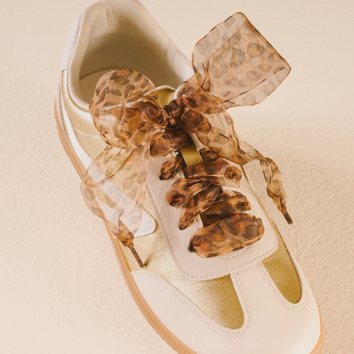 Sheer Cheetah Step It Up Shoelaces