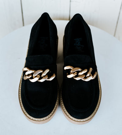 Brunch Vibes Black Faux Suede