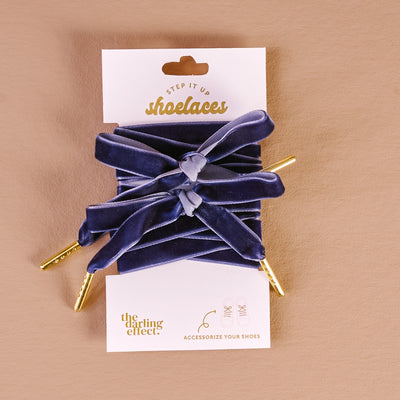 Step It Up Shoelaces-Velvet Blue