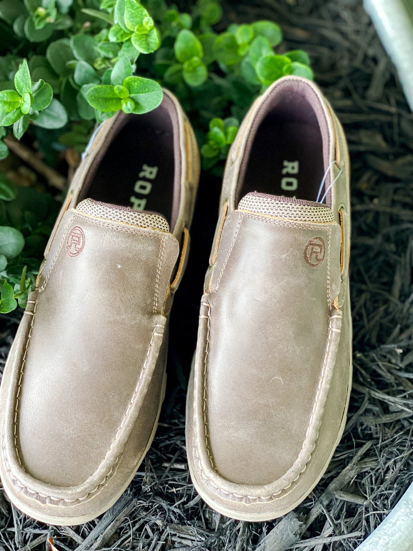 Roper Mens Leather Boat Shoe Brown Southern Soule Designs
