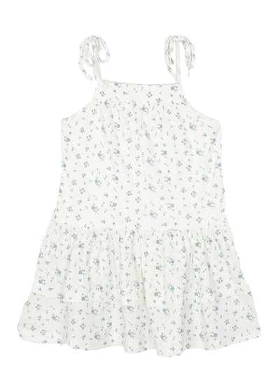 Girls Blue Bluebells Layered Dress 7171BEBE