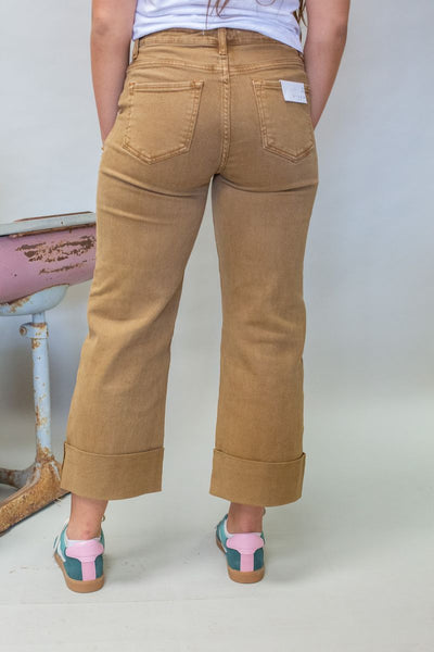 Cappuccino HR Wide-Cuffed Pants