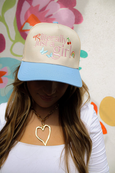 Literally Just a Girl Canvas Cap