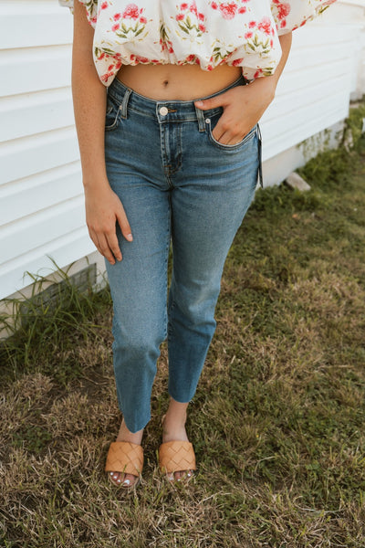 7 For All Mankind Calie Straight Ankle 7UD00120 - 1BD - Southern Soule Designs