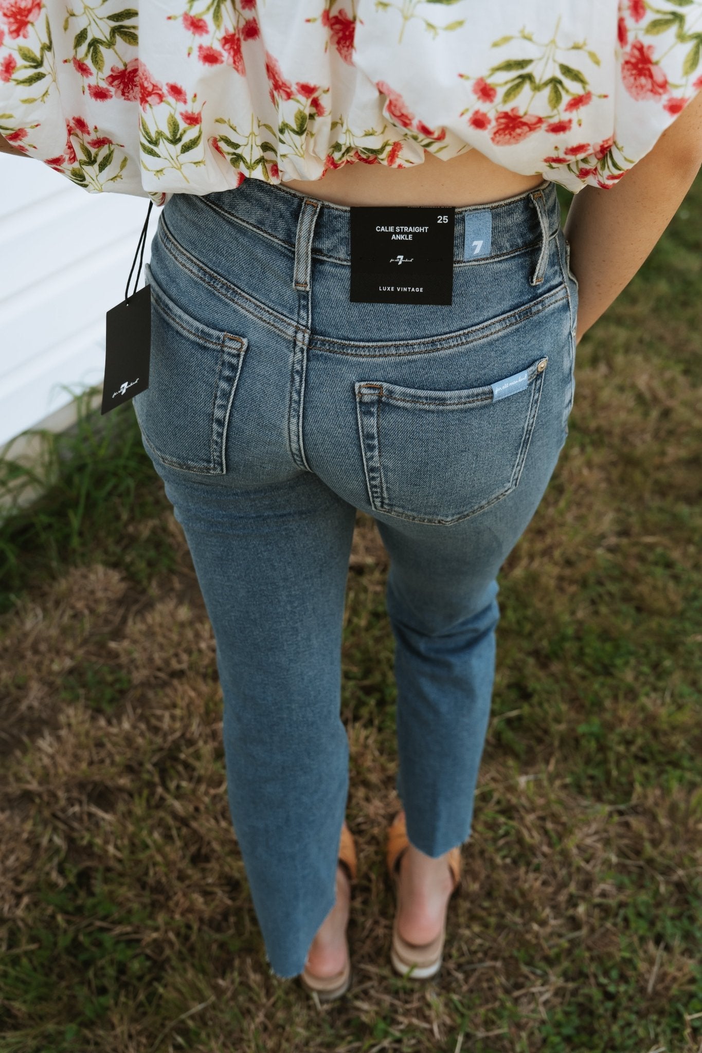 7 For All Mankind Calie Straight Ankle 7UD00120 - 1BD - Southern Soule Designs