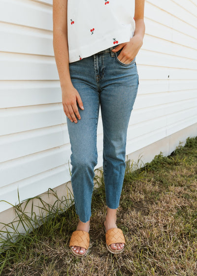 7 For All Mankind Calie Straight Ankle 7UD00120 - 1BD - Southern Soule Designs