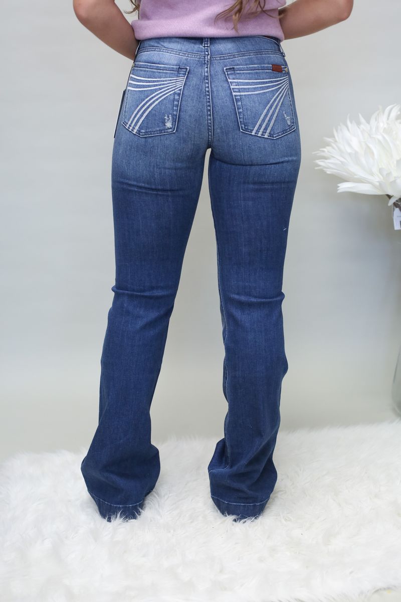 7 For All Mankind Dojo Lake Blue Jeans 7U115Y44XOS - Southern Soule Designs