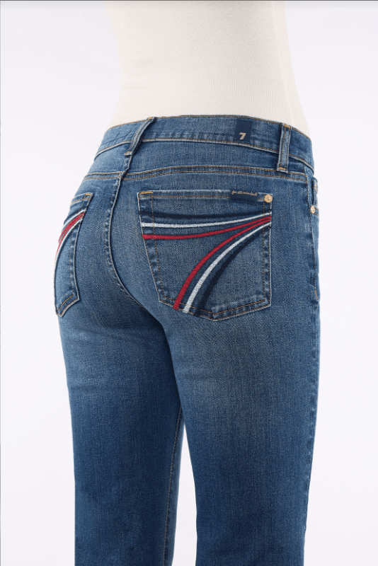 7 for All Mankind Dojo Slim Illusion Jean Royalty 7U30044A-1BW - Southern Soule Designs