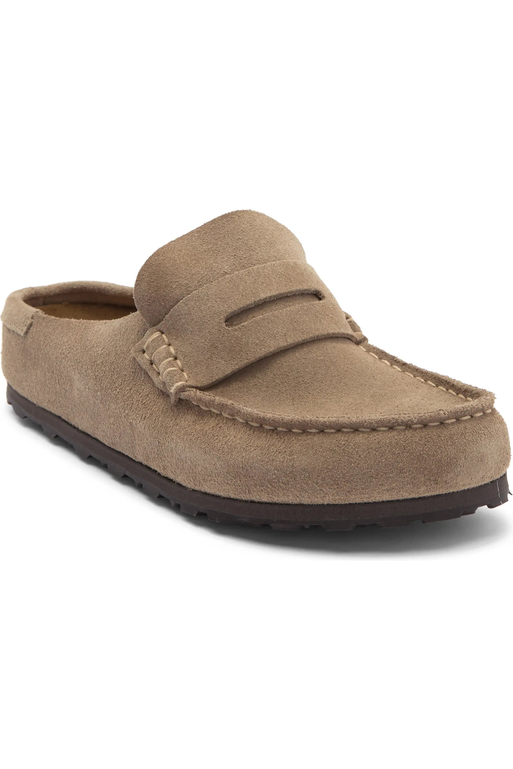 Birkenstock Naples Wrapped Suede Taupe Narrow/Medium