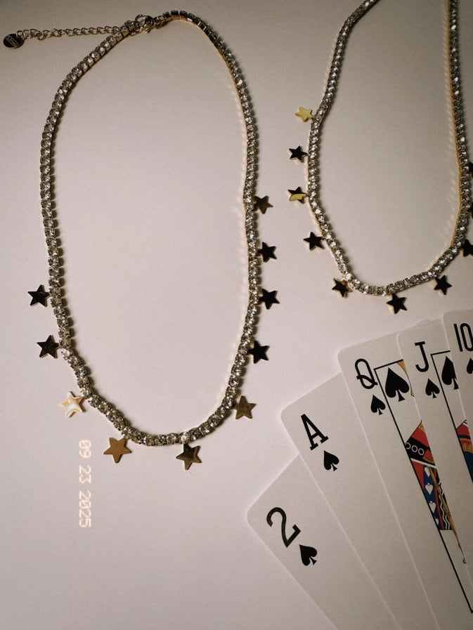 Julietta Star Charm Tennis Necklace