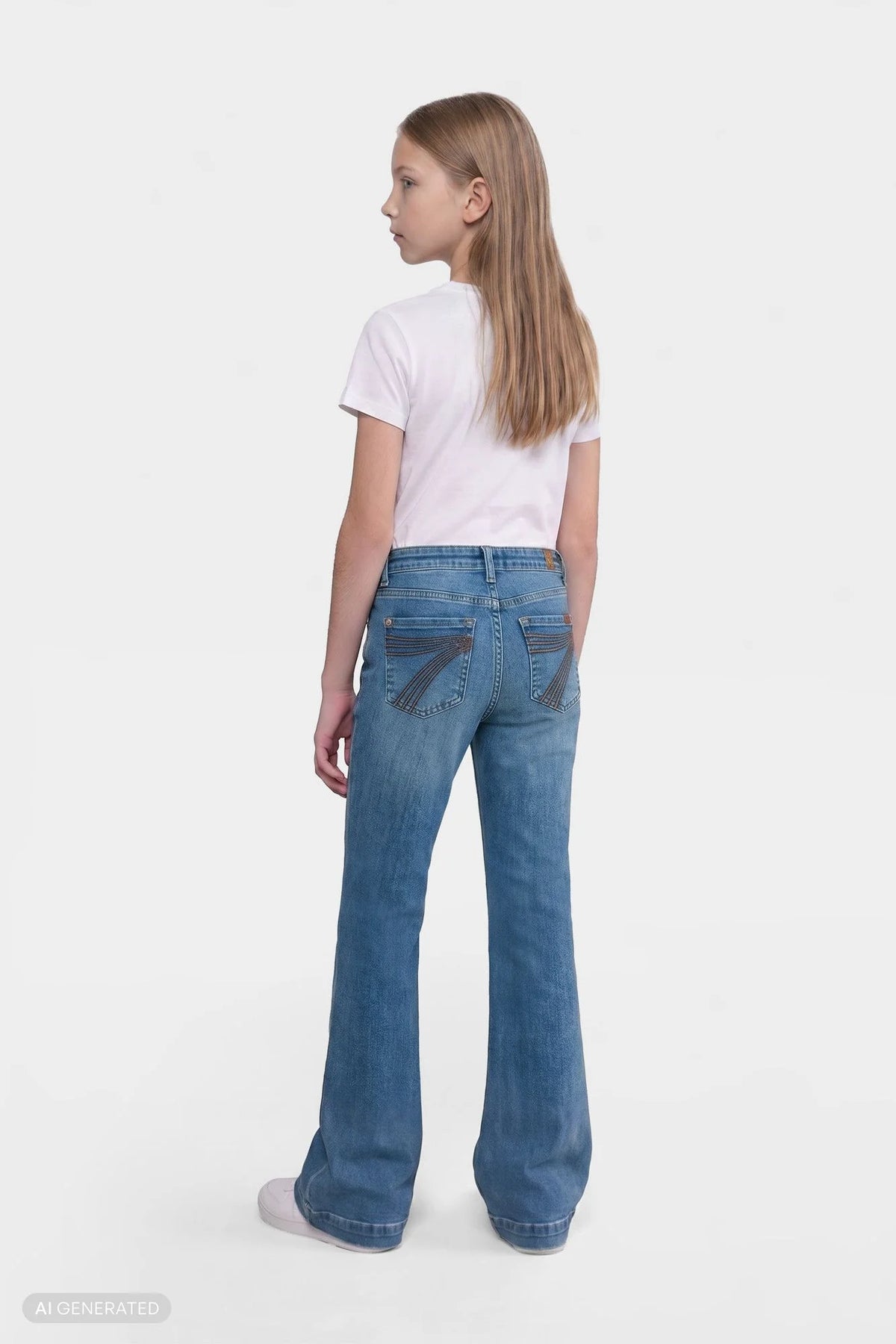 7 For All Mankind Girls Sea Level Mini Dojo Jean 7KHF0H85-SVL