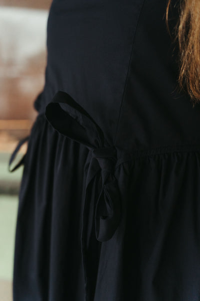 Navy Midi Dress with Bows ID8804