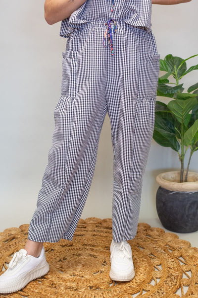 Classic Black Gingham Pants