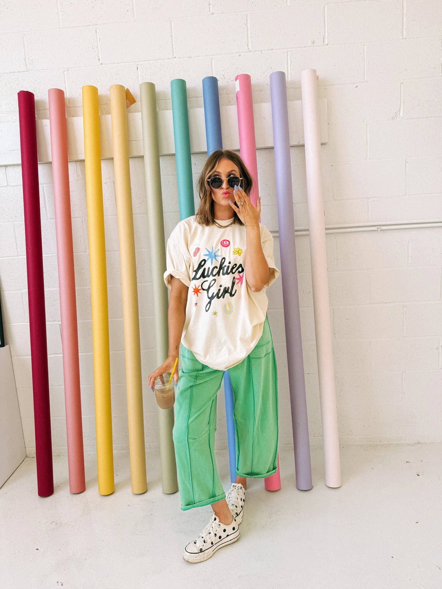 Ivory Luckiest Girl Graphic Tee