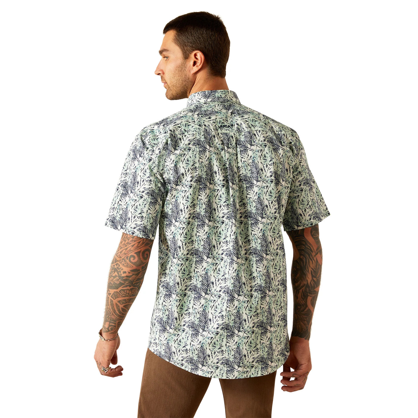 Ariat Men's Cyrus Short Sleeve Shirt Mint 10054820