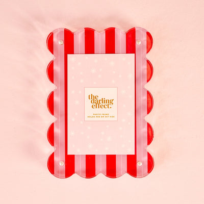 Rectangle Scalloped Acrylic Frame