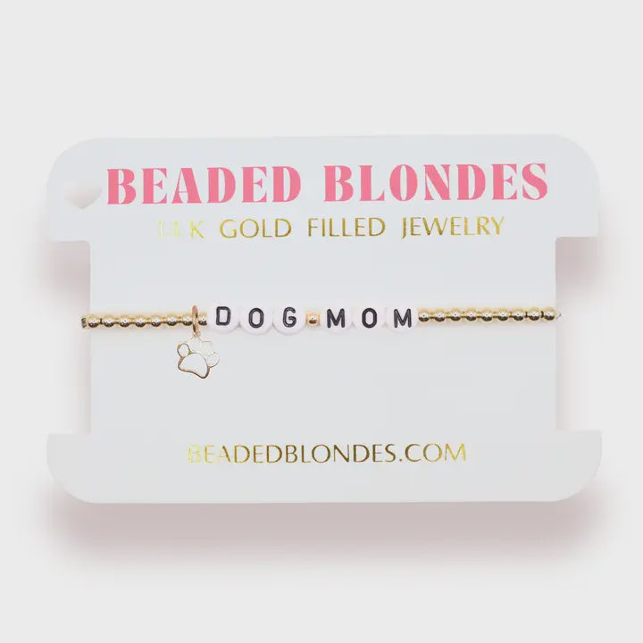 Dog Mom Charm Bracelet