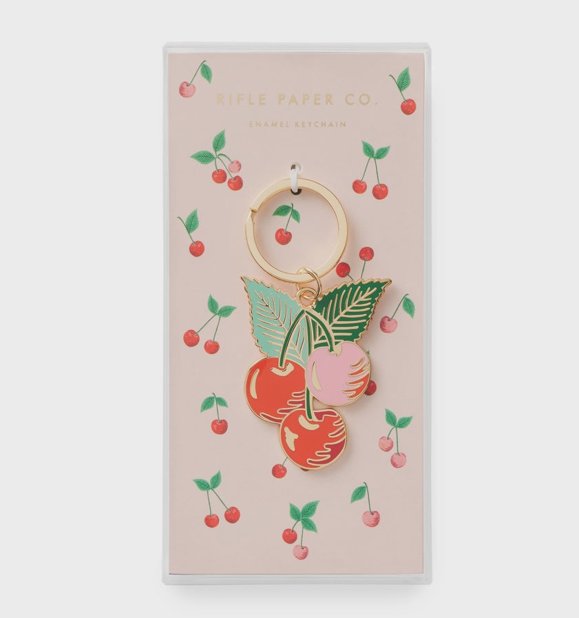 Cherries Enamel Keychain EKM011