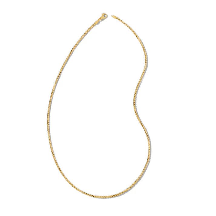 KS Beck Thin Box Chain Necklace