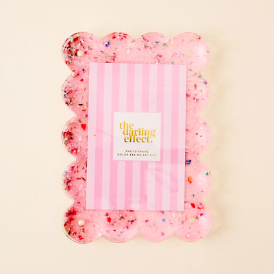 Rectangle Scalloped Acrylic Frame