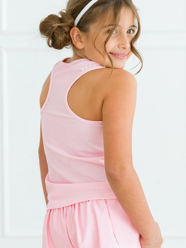 Girls Pink Active Tank Top