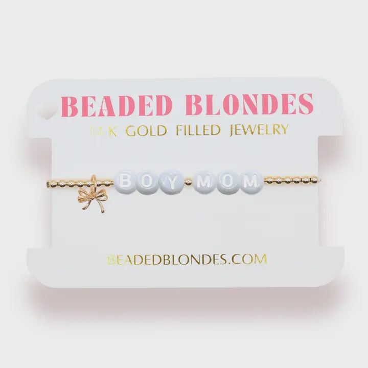 Boy Mom Charm Bracelet
