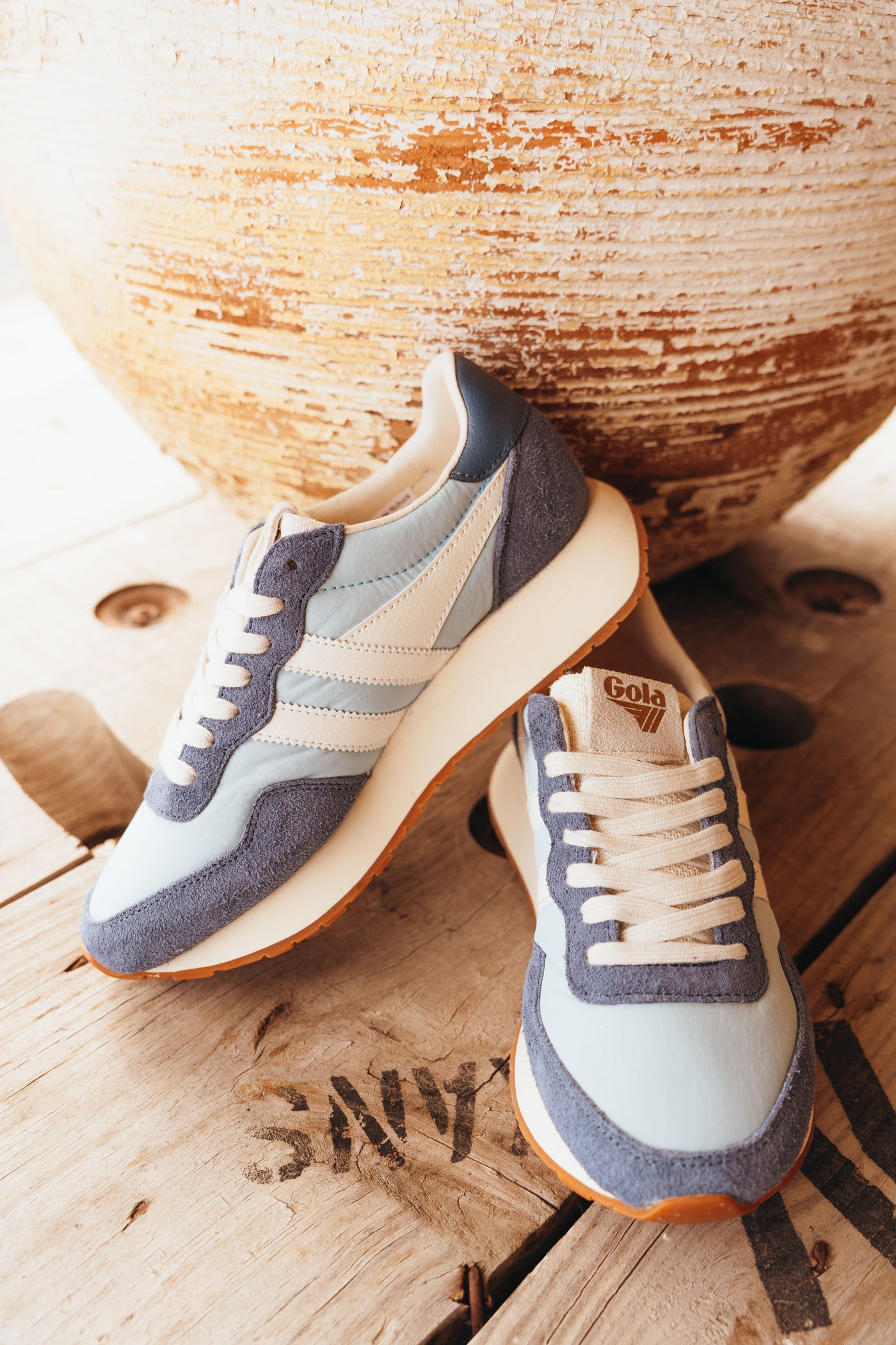 Gola Classics Women's Arizona Sneakers - Iceberg/Moonlight/Off white