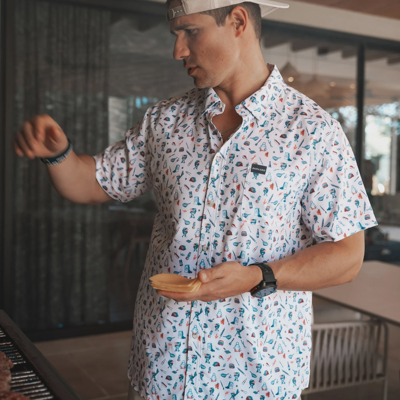 Burlebo Grillmaster Performance Button Up