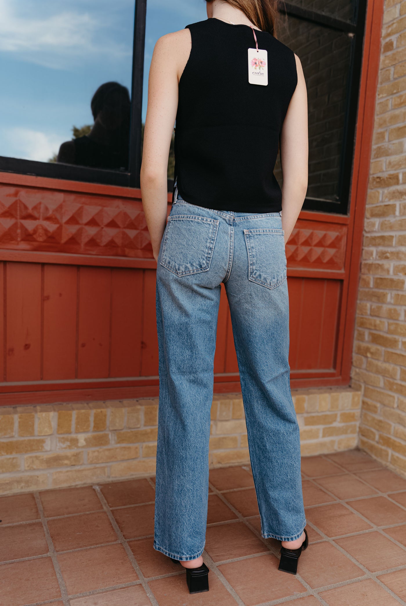 Medium Wash Relaxed Straight Jean BP470N