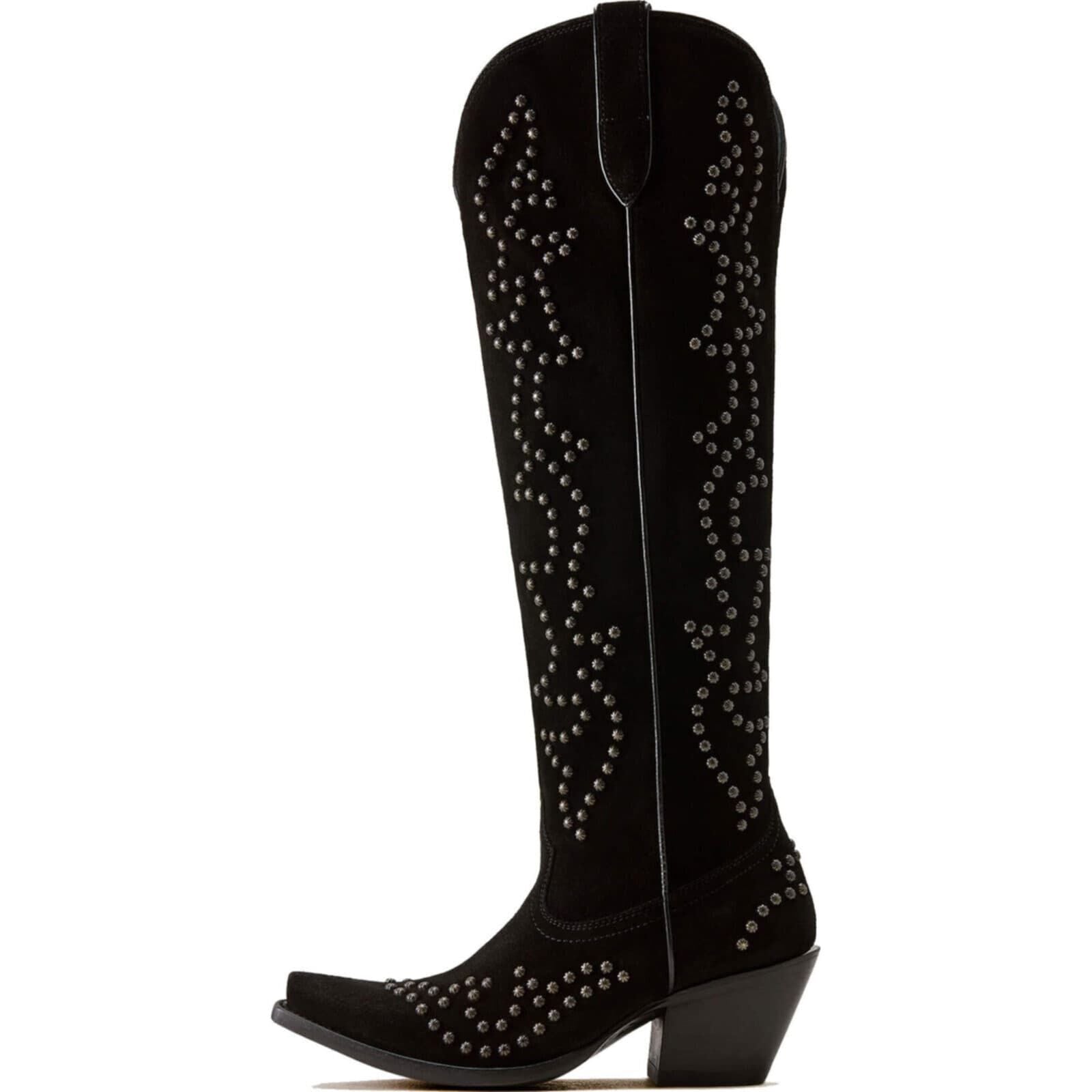 Ariat Women's Vixen X Toe Western Boot Black Suede 10080355