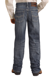 REP Rock & Roll Boy's Bootcut Dark Vintage Jeans BB-3482