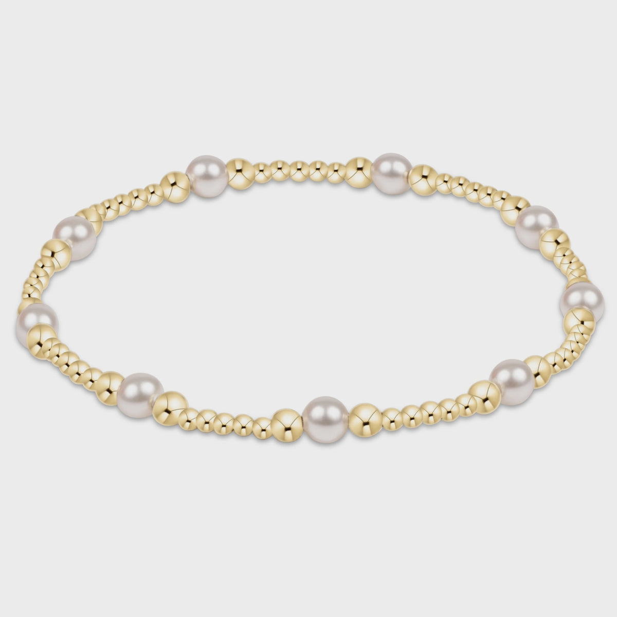 Purpose Pearl 4mm Gold Bracelet