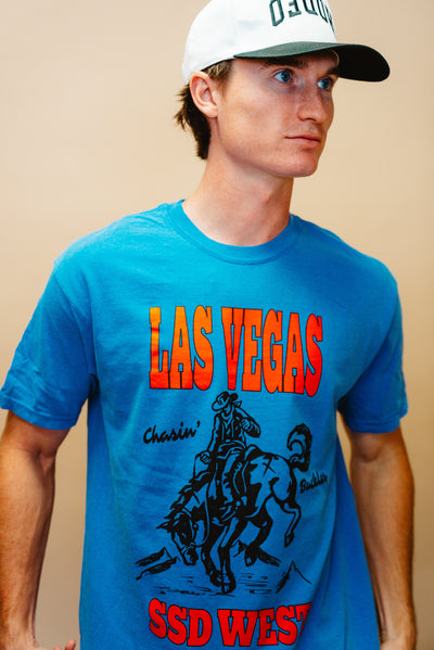 LV Chasin Buckles Flo Blue Tee