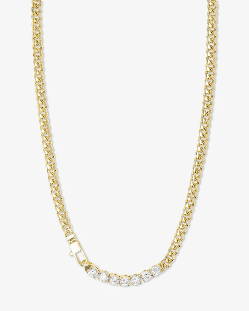 Baby Julian Loves Diamonds Necklace 18" Gold