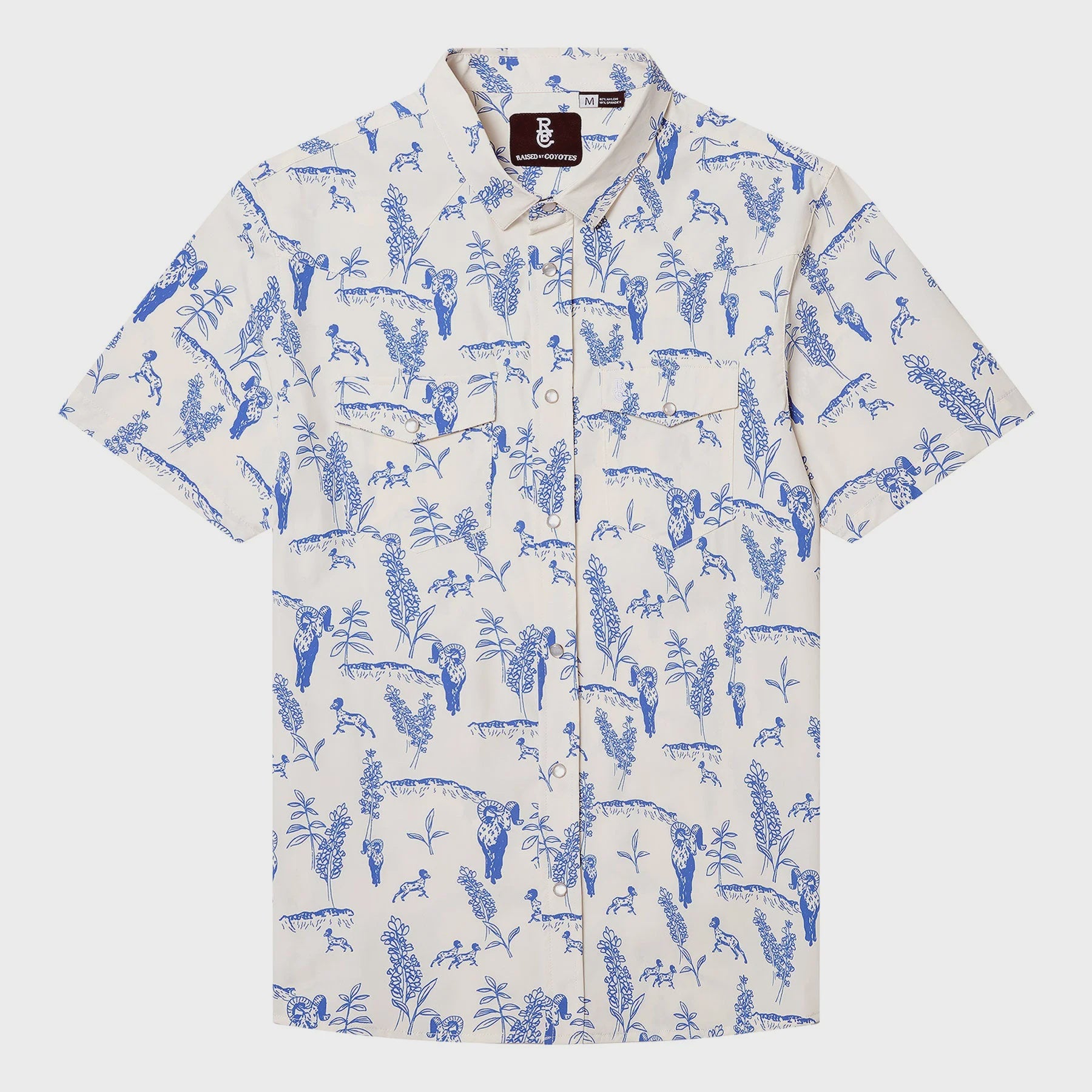 Raised by Coyotes Big Horn Meadow Pearl Snap Shirt