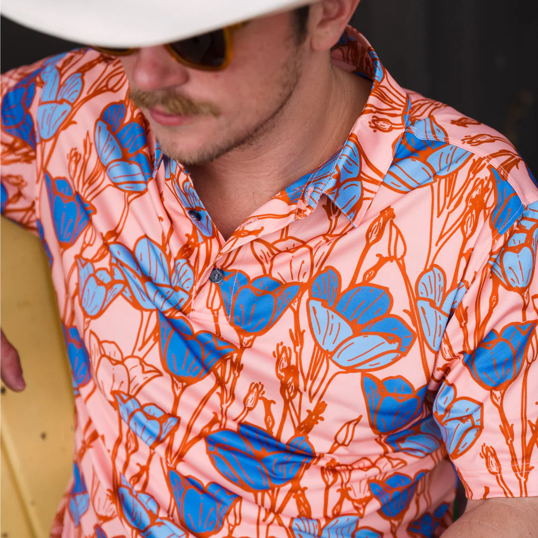 Raised By Coyotes Bluebell Polo