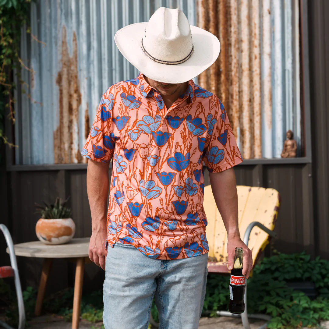 Raised By Coyotes Bluebell Polo