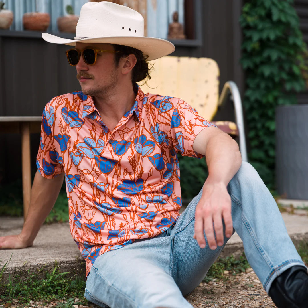 Raised By Coyotes Bluebell Polo