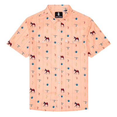 Raised by Coyoties Burro Trail Pearl Snap