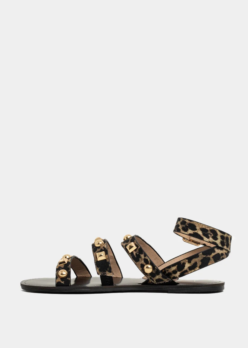 Daphine Leopard Print Sandal