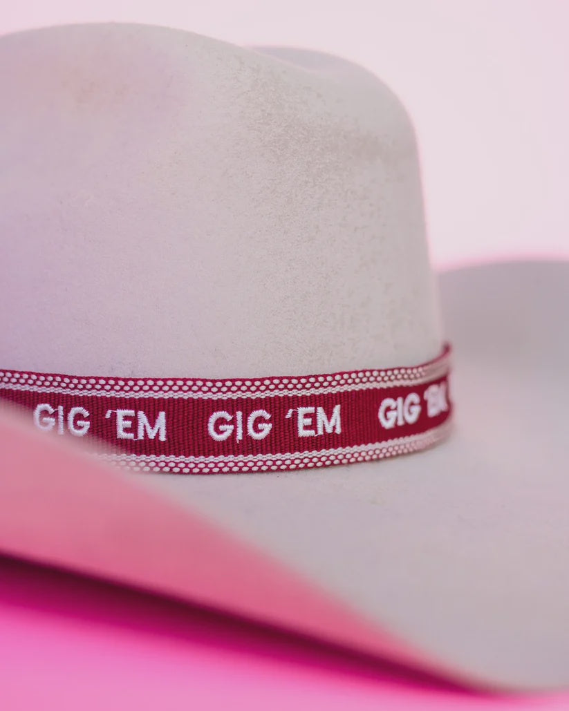 Gig 'Em Tassel Hat Band
