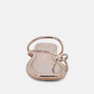 Leanna Dark Gold Crackled Stella Sandal