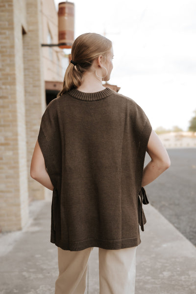 Tye Sweater Vest Brown 80140120BR