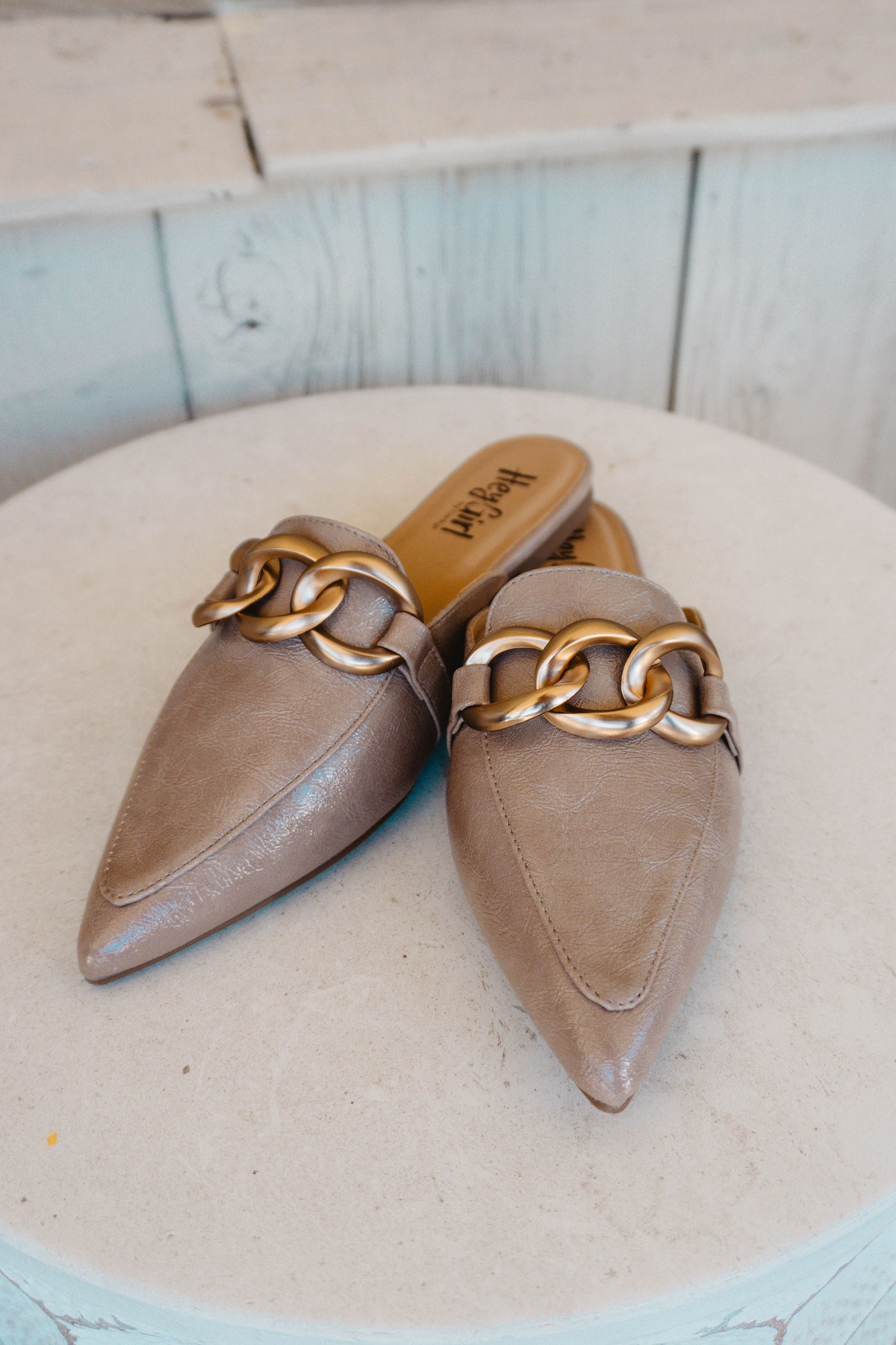 Playin For Keeps Mule Taupe